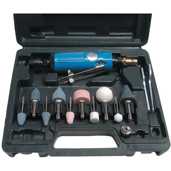 GüDe Druckluft Einhandstabschleifer Set 15-Tlg. 6Mm Spannzange Inkl. Koffer-image