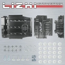 Full Skid Plate Package w/Front Transmission Skid Plate For 2015-2022 Ford F150