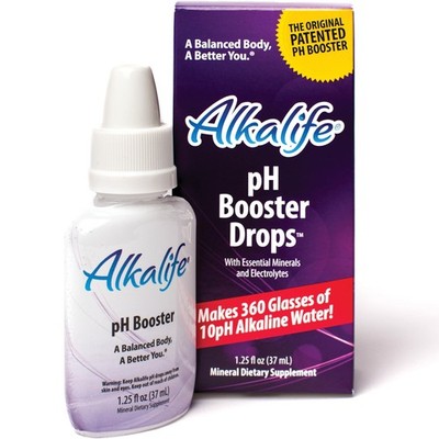 Alkalife pH Booster Drops, 1 Pack, Turn Any 1.25 Fl Oz (Pack of 1), White