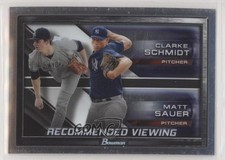 2017 Bowman Draft Recommended Viewing Clarke Schmidt Matt Sauer #RV-NYY 9ij