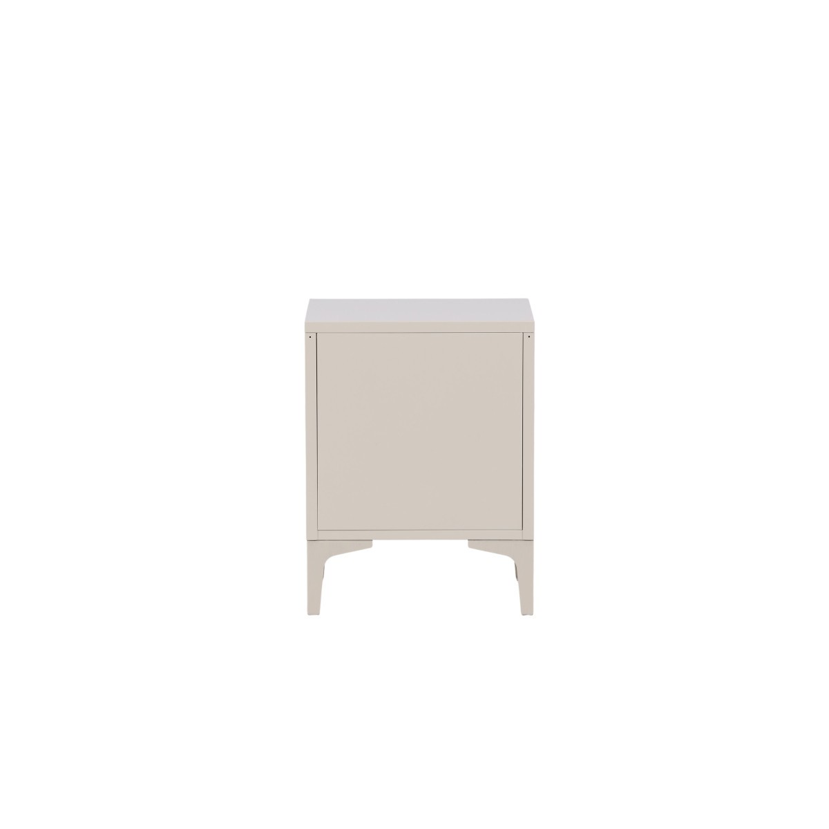 Table de Chevet Piring 2 Tiroirs Silencieux 60cm Beige à Structure Renforcée - 4