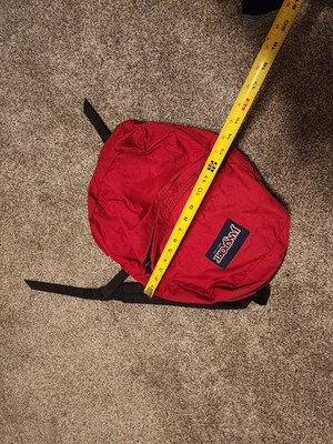 JANSPORT Original RED Backpack Made in USA Canvas RED School Travel Hiking  Bag | eBay