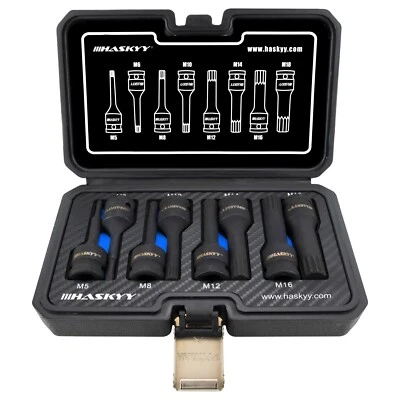 HASKYY Set dadi 12 spigoli XZN interni dado a percussione multidenti per avvitatore pneumatico a percussione