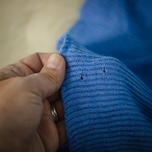 Suéter Cárdigan Manga Larga Botón Volantes Azul Talla Mediana M Soft Surroundings - Imagen 7 de 8