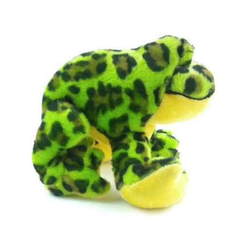 Ganz Webkinz Lil'Kinz HS114 Bulle Frosch Plüschtier grün gefleckt Wald Stofftier - Bild 3 von 7