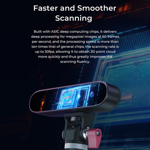 Creality CR-Scan Ferret 3D-Scanner Scangeschwindigkeit von 30 fps U4L0 - Afbeelding 10 van 12