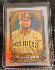 Luis Arraez 2024 Allen & Ginter Hot Box Silver Portrait - Padres