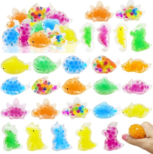 24PCS Animal Stress Balls Rubber 1.7" Relaxation Fidget Toys Party Favor Gift - Picture 3 of 8