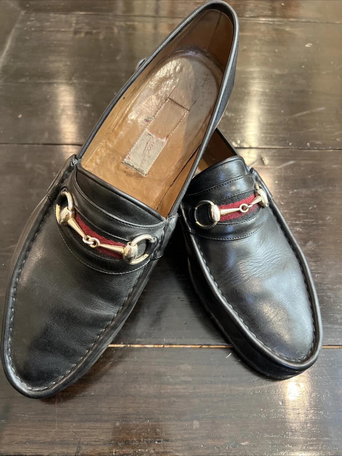 MORS DE CHEVAL NOIR HOMME GUCCI TAILLE 11 D. Insert noir et rouge le plus apprécié