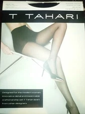 T Tahari, size XL, black, shaper tights, sheer to toe, new
