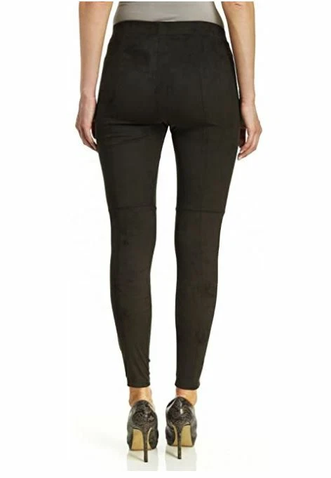 Hue Espresso Brown Ultra Faux Suede Leggings Sz Medium 8 10 U16472