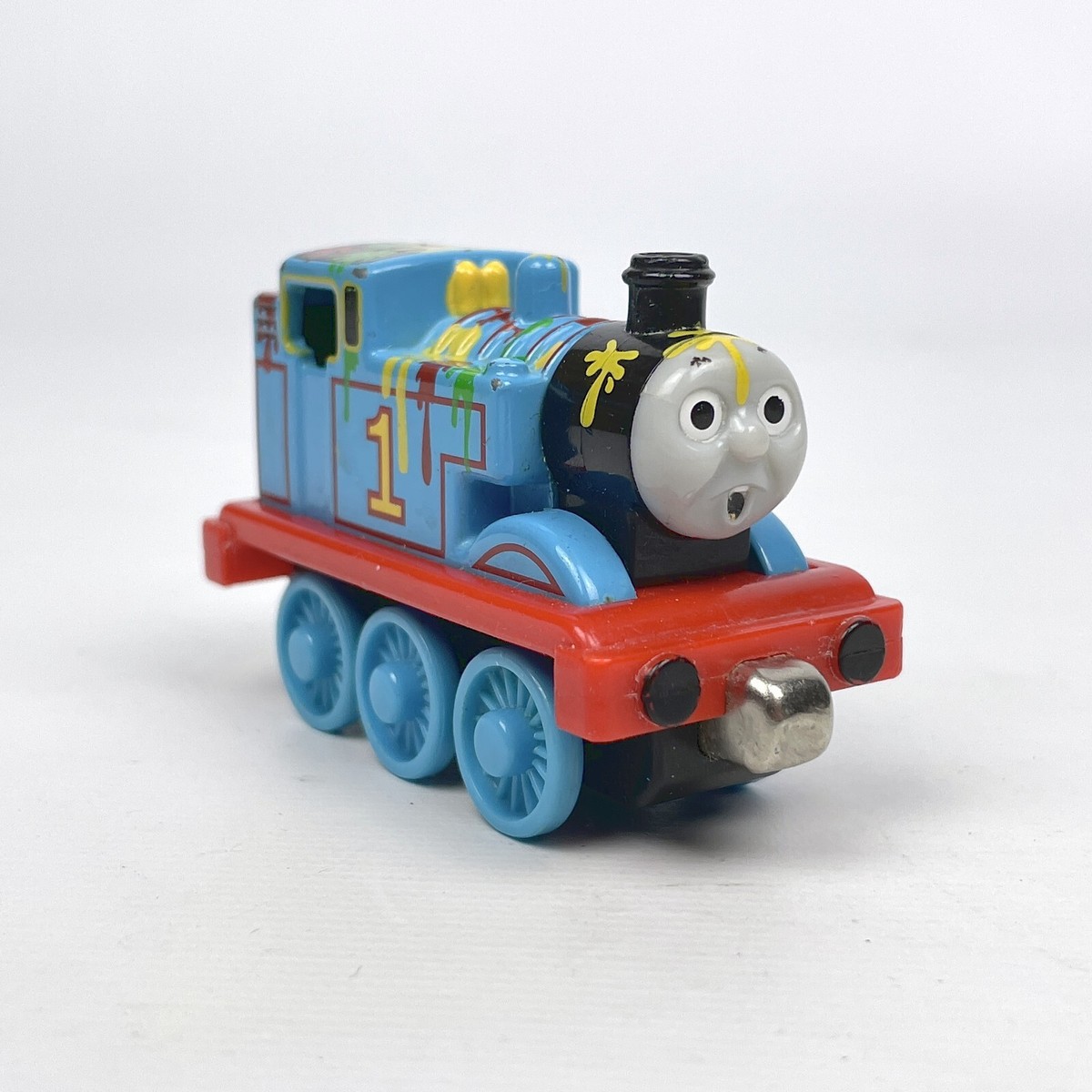 Thomas & Friends Surprised Thomas Paint Splatter 2002 Take