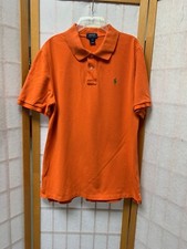 Polo Ralph Lauren Boy's Polo Shirt - Orange - Size XL 18-20 Short Sleeve