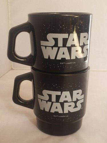 2 tazas negras Fire King JAPÓN STAR WARS x ANA EXCLUSIVAS R2D2 - Imagen 11 de 12