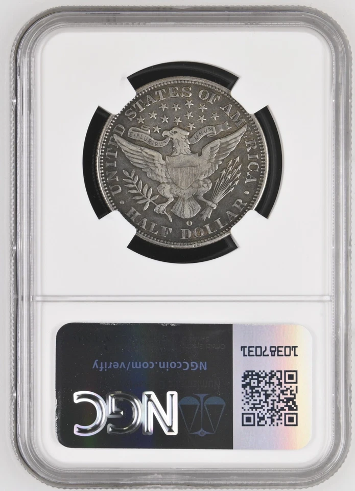 1901-O BARBER HALF DOLLAR ~ NICE BOLD PROBLEM FREE NGC XF 40 ! - Image 3 of 4