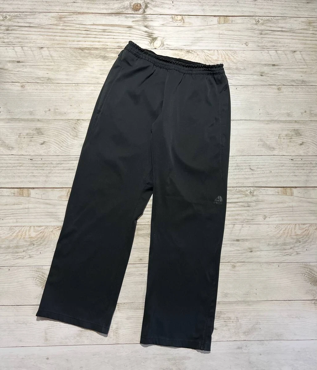 Vintage Nike ACG 00s Track Pants Gray Logo Streetwear Y2K Man Grey Size 34