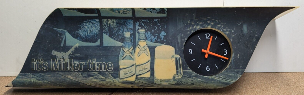 Vintage Its Miller Time Miller High Life Beer Advertising Lighted