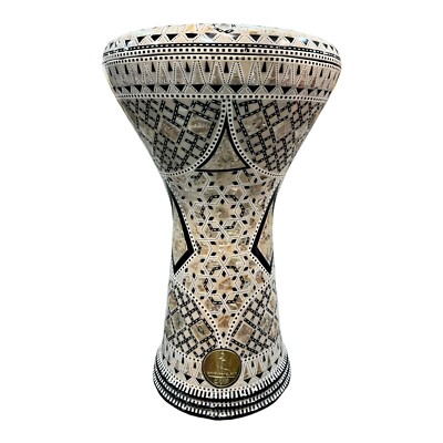 Drum Darbuka tabla mother of pearl Gawharet El Fan free bag 17 inch