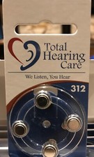 Total Hearing Care Size 312 THC3124ZM Hearing Aid Batteries 40 pcs Exp Sept '22