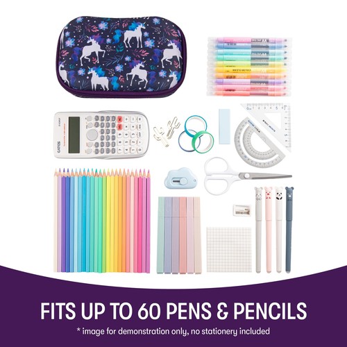 ZIPIT Unicorn Pencil Box for Girls Pencil Case for School Organizer Pencil ... - Picture 4 of 7