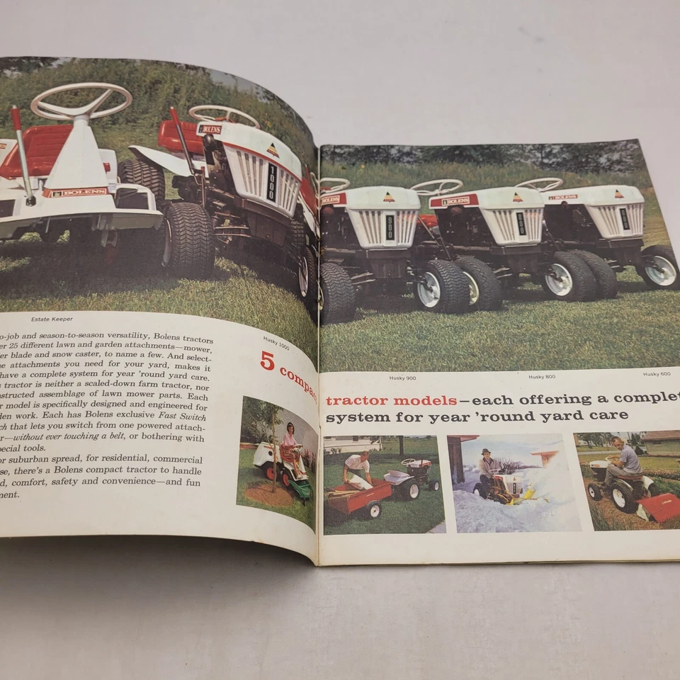 Catálogo Bolen 1964 Cortacésped Tractor Estate Keeper Husky 1000 900 800 600 64 Foto 2 de 4