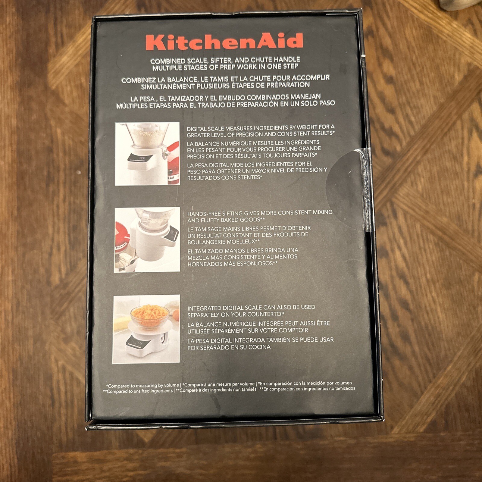 KitchenAid KSMSFTA Sifter + Scale Attachment 4 Cup White eBay