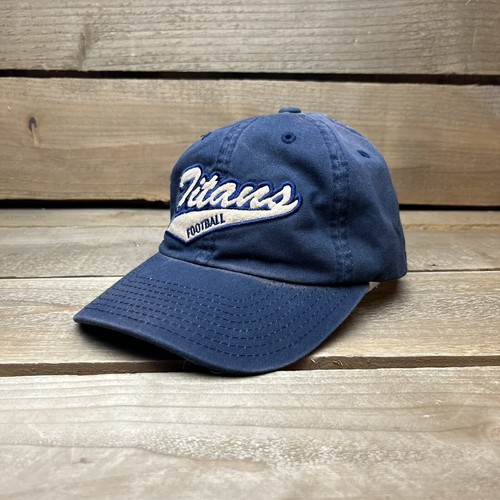 Gorra deportiva azul de fútbol americano con tirantes Distressed Tennessee Titans NFL - Imagen 1 de 11