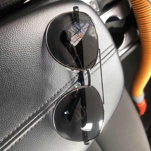 Foster Grant Lenses For Driving SUNDAY DRIVE Silver Aviator Sunglasses 100% UV