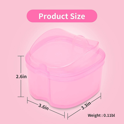 Dental Orthodontic Retainer Container Cleaning Case,Denture Bath Box Case Cup Ho - Picture 9 of 12