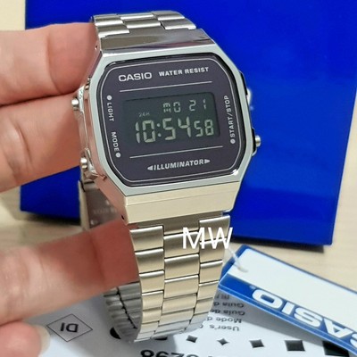 casio a168w black mirror