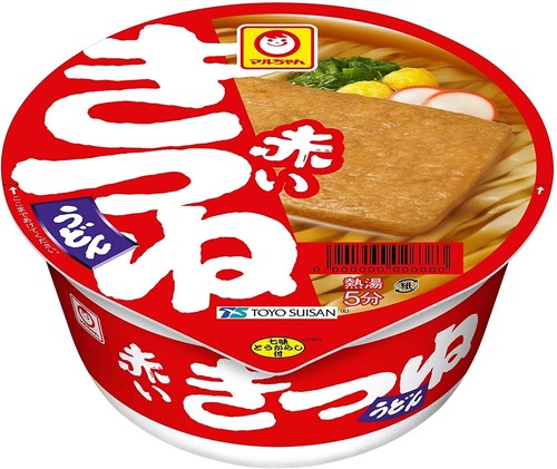 Fideos Ramen Japonés Kitsune Udon Tofu Rojo Frito Comida Instantánea Sopa Maruchan - Imagen 2 de 21