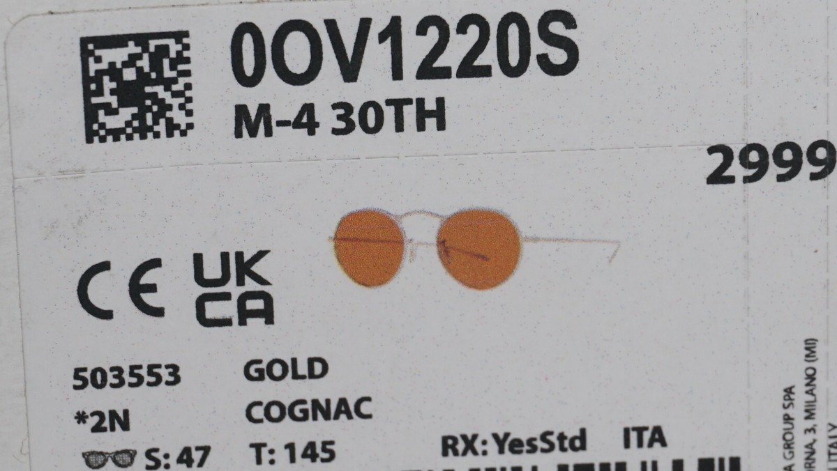 Oliver Peoples Sunglasse M-4 30TH Gold Cognac Mirror OV1220S Oliver Peoples Sunglasse M-4 30TH Gold Cognac Mirror OV1220S