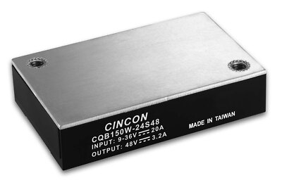 CINCON ELECTRONICS,CQB150W-24S12,DC to DC Power Supplies