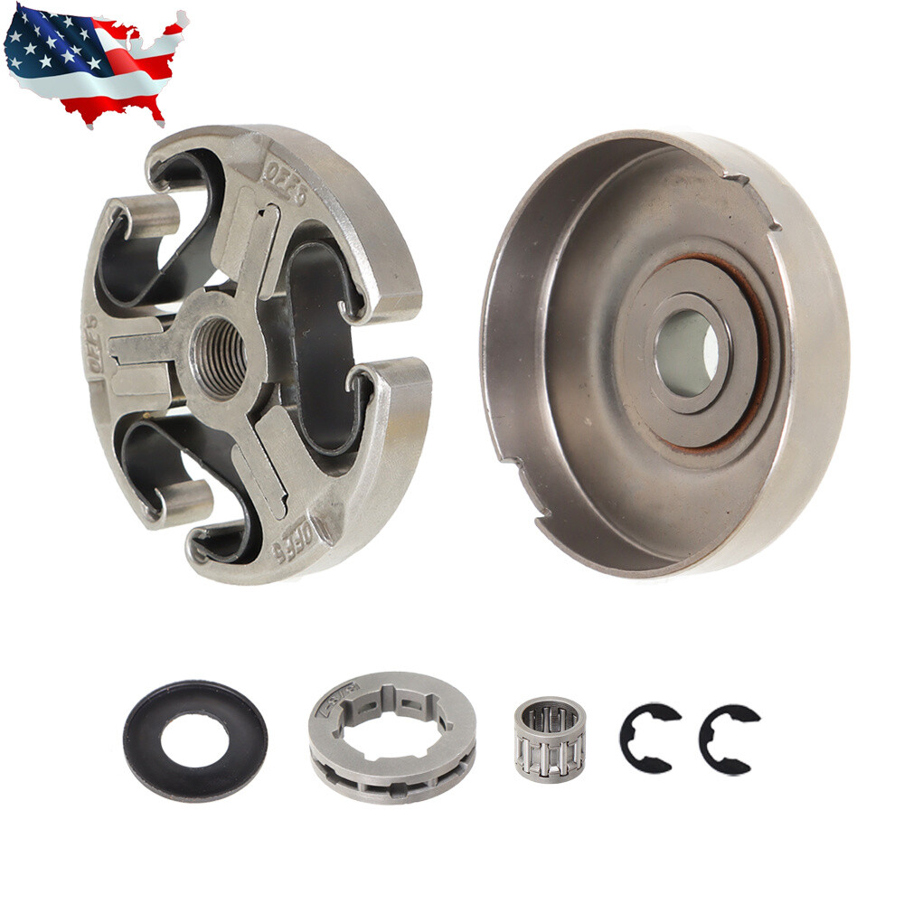 Chainsaw Clutch Drum Sprcoket Kit For Husqvarna 372 372XP X-Torq