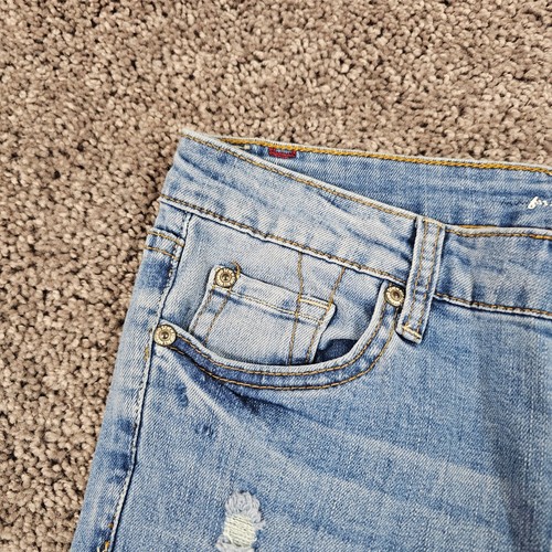 7 For All Mankind Jeans Boys Youth 10 Straight Slim Light Wash Stretch Slimmy - Picture 3 of 15