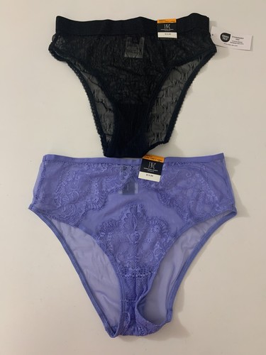 NWT! Lot of 2 INC International Concepts Sz S Mesh Lace High Waist Brief Panties - Picture 1 of 7
