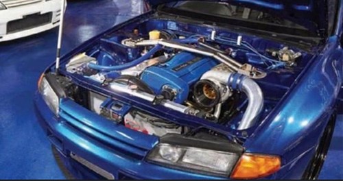 For Nissan Skyline R32 GTR 1989-1993 Carbon Fiber Front Bumper Grill Grille Kit - Bild 10 von 11
