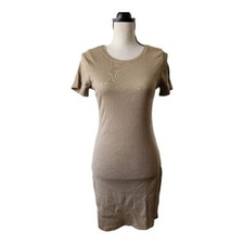 Open Edit Ribbed Tshirt Dress Size M