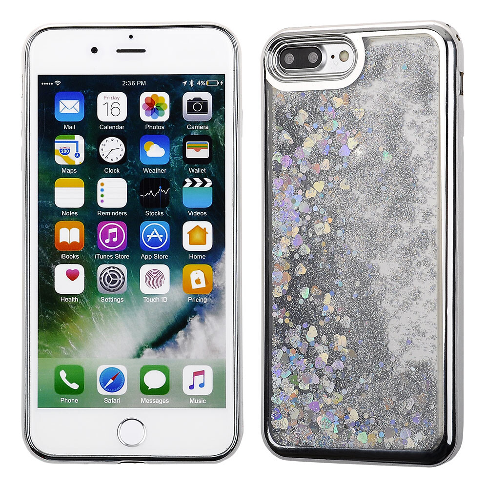 For Apple iPhone 7 Plus | 8 Plus - Waterfall Glitter Chrome Armor