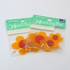 Jolees by You Mini Orange Button Flr Paper Flowers Scrapbook Card Embellishments