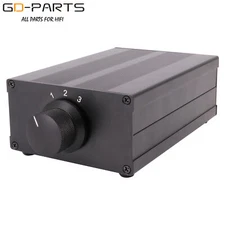 3 Ways Hifi Audio Signal Sources Selector Switch Box 3 Input 1 Output Splitter