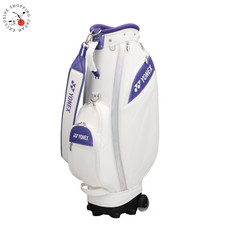 Yonex Golf Ladies Cart Bag With Wheels 8.5 x 47" 4.0kg Womens 2025 White/Purple