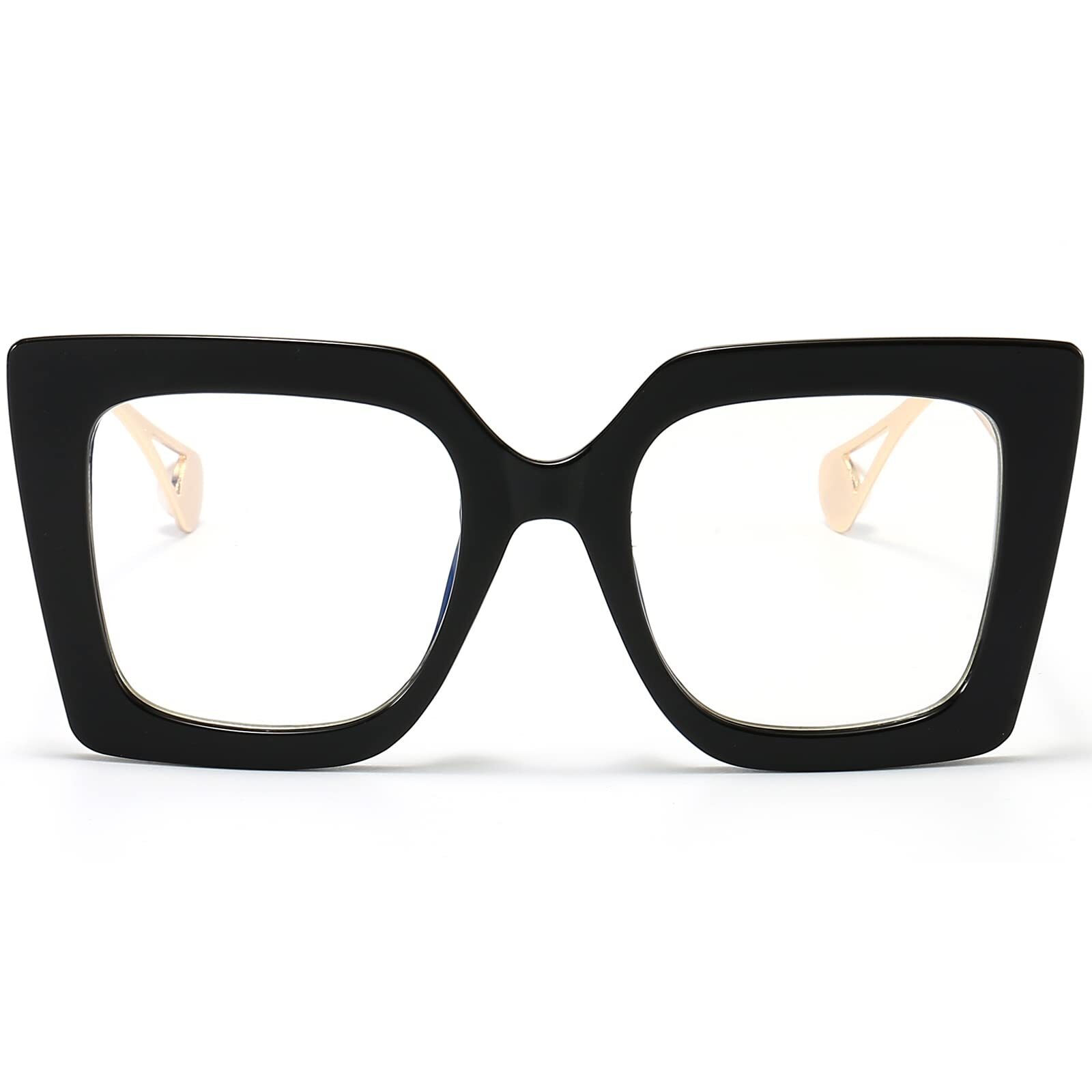 Oversized Blue Light Glasses for Women, Anti Fatigue Prevent Headache Compute...-image