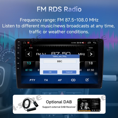 Radio estéreo GPS Carplay 2G+64G Android14 2002-2005 Dodge Ram 1500 2500 3500 - Imagen 11 de 15