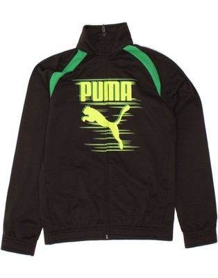 Puma Jungen Grafik Trainingsanzug Oberteil Jacke 11-12 Jahre Large schwarz Polyester BY09