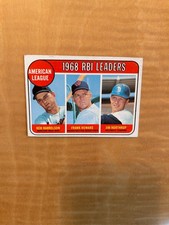 1969 TOPPS BASEBALL #3 A.L. RBI LEADERS!! (WRINKLE) $1 SHIPPING!!