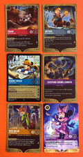 Disney Lorcana Hyperia City Complete Prerelease Promo Set Of 6