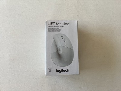 Logitech Lift for Mac Kabellose Vertikale Ergonomische Maus Bluetooth - Grauweiß