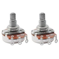 Musiclily Metric Full 18mm Split Shaft Pot A500K Guitar Potentiometer 2 Pieces
