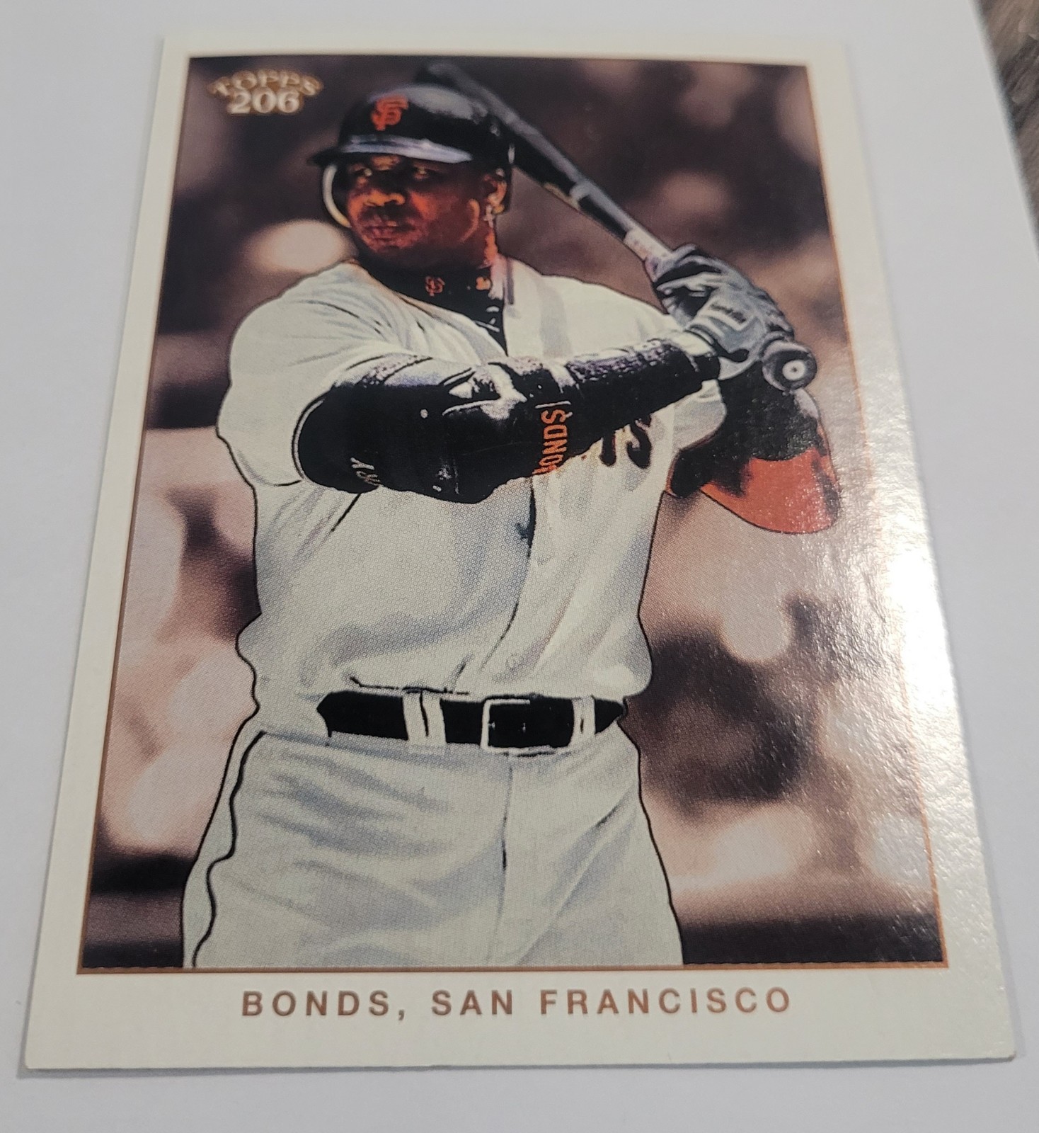 2002 Topps 206 #310A Barry Bonds w/Elbow Pad San Francisco Giants